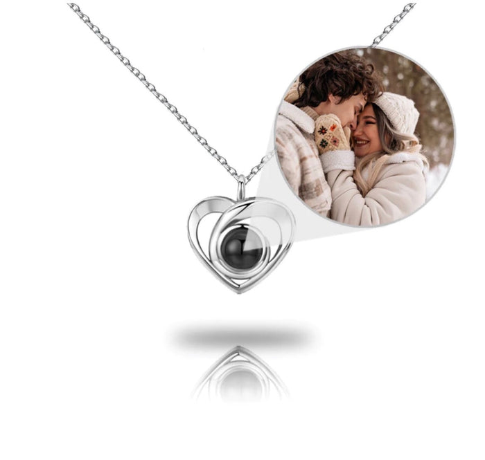 'Illuminated Heart' Photo Necklace