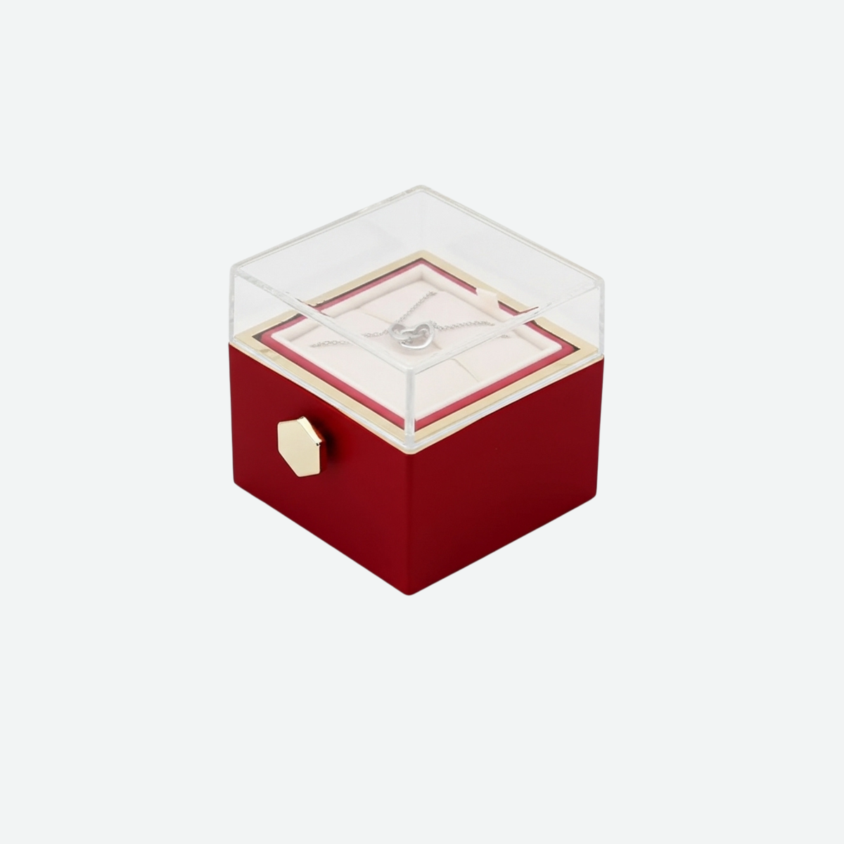 (OFERTA POR TEMPO LIMITADO RESTAM POUCAS UNIDADES) Caixa com Rosa Eterna & Colar Gravado