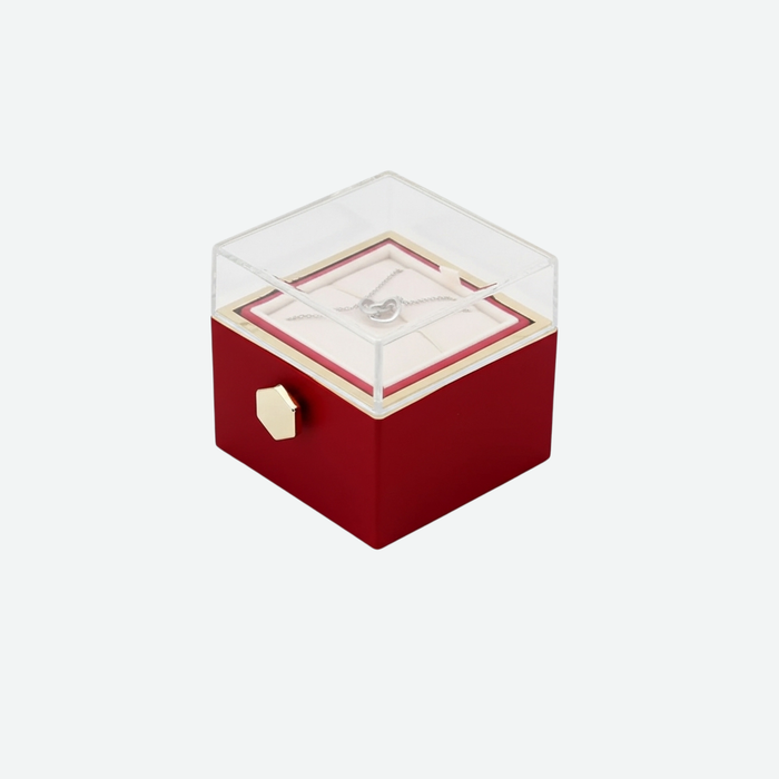 (LIMITED TIME OFFER ONLY A FEW UNITS LEFT) Box with Eternal Rose & Engraved Necklace