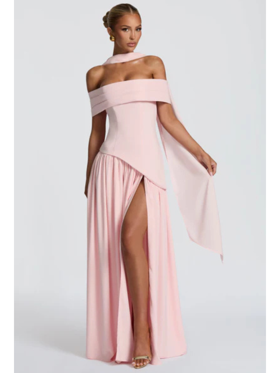Vestido Ombro a Ombro Elegante Mya