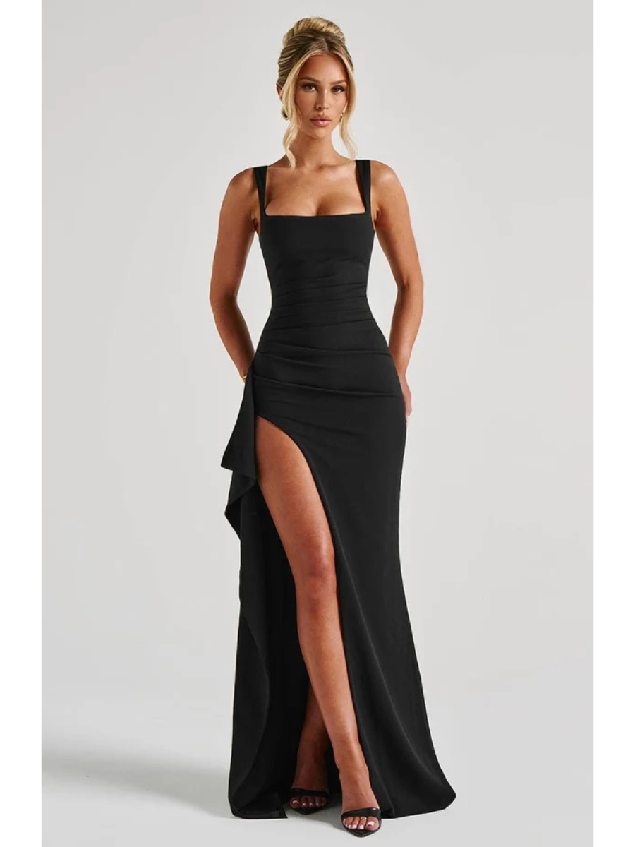 Long Dress with Slit Modern Katana