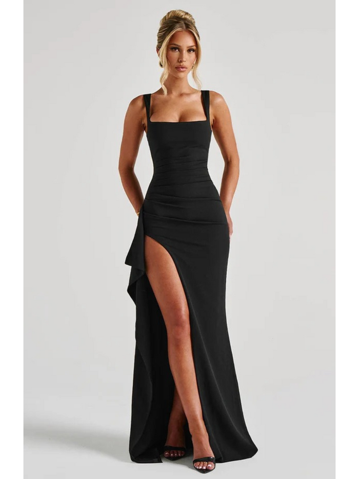 Long Dress with Slit Modern Katana