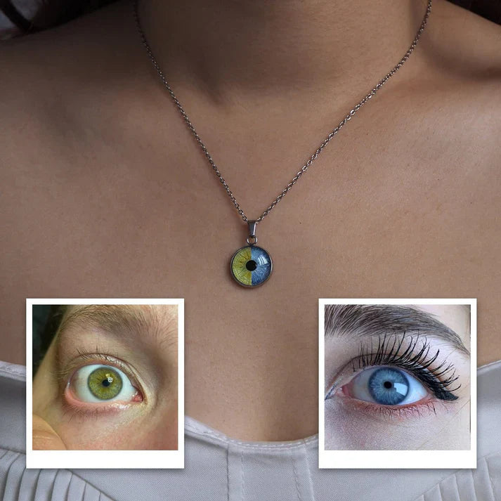 Custom Soulmate Necklace with Your Eye's Iris